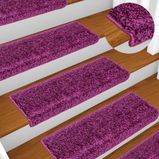 Коврики для лестницы 10 шт., 65 x 21 x 4 см, фиолетовые