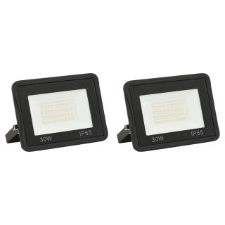 LED-prožektor 2 tk, 30 W, soe valge
