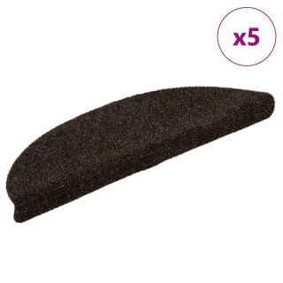 самоклеящийся коврик для лестницы, 5 шт., коричневый, 56 x 17 x 3 см, петлевая техника