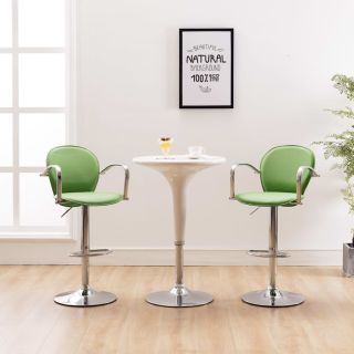 baaripukid käetugedega, 2 tk, roheline, kunstnahast