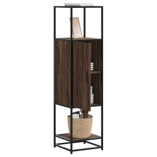 Highboard pruun tamm 35,5x35x139 cm Engineered Wood and Metal