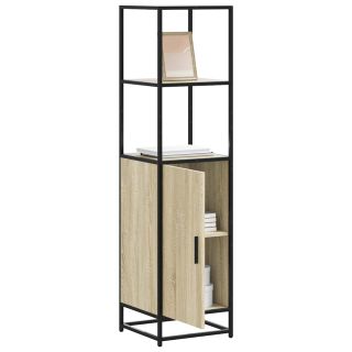Highboard Sonoma tamm 35,5x35x139 cm inseneritud puit ja metall