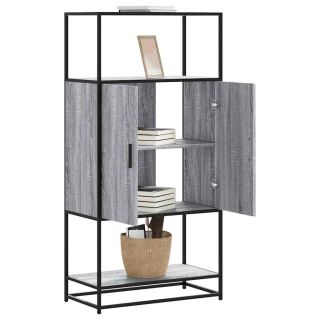 Highboard Hall Sonoma 68x35x139 cm Engineered Wood and Metal