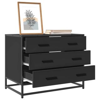 Sahtlikapp Must 70x41x56 cm Engineered Wood