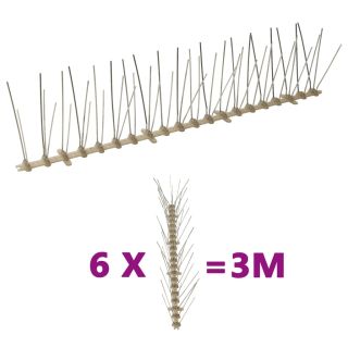 5-realine plastist linnupiikide komplekt, 6 tk, 3 m
