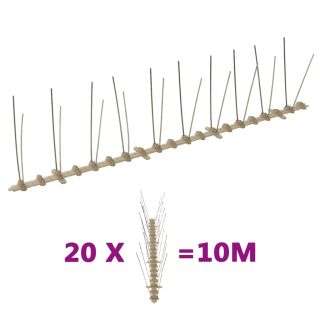 2-realine plastist linnupiikide komplekt, 20 tk, 10 m