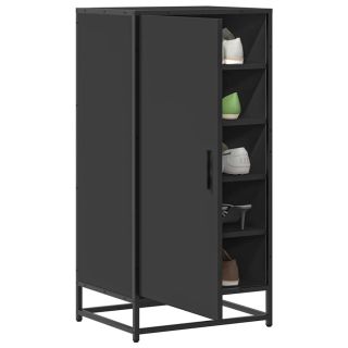 Полка для обуви черная 48x38x97,5 см Инженерное дерево