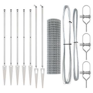Euro Aed koos 7 Okste Postiga 1.2x10 m Galvaniseeritud Teras