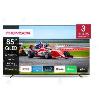 TV Set|THOMSON|85|4K/Smart|QLED|3840x2160|Wireless LAN|Bluetooth|Google TV|Black|85QG7S14
