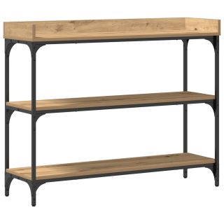 Konsoolilaud Kunstipärane Tamme 100x30x80 cm Töödeldud Puit & Teras