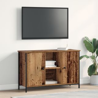 TV kapp Artisan tamme 101x35x65 cm töötlemata puit ja teras