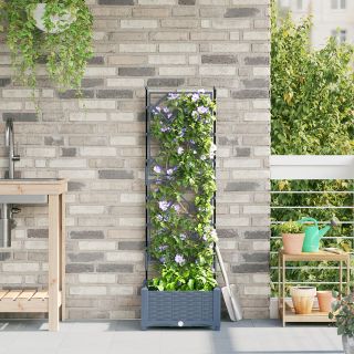 Aia alus trellisega Helehall 40x40x125.5 cm