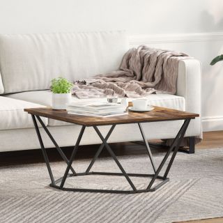 Kohvilaud Suitsutatud Puit 80x80x45 cm Töödeldud Puit