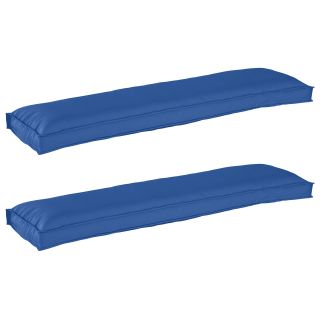 Puidust padjad pingile 2 tk Kuninglik sinine 150x40x8 cm Oxfordi kangas