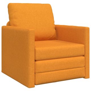 Põrandavoodi 2-in-1 Tume Kollane 74x77x81 cm Kangas