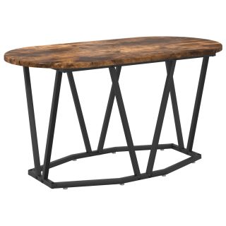 Kohvilaud Suitsutatud Tamme 80x40x40,5 cm Töödeldud Puit ja Metall