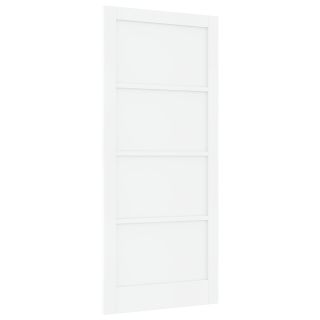 Siseuks ORKDAL Valge 93x211x4 cm Tugev Puidust Männipuit