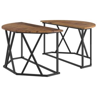 Kohvilaud Vana Puit 80x80x42 cm Töödeldud Puidust