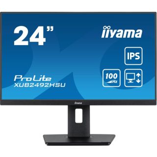 LCD Monitor|IIYAMA|XUB2492HSU-B6|24|Panel IPS|1920x1080|16:9|Matte|0.4 ms|Speakers|Swivel|Pivot|Height adjustable|Tilt|Colour Black|XUB2492HSU-B6