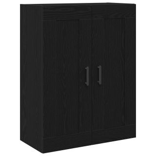 Kõrge kapp Must Tamme 69,5x34x90 cm Töödeldud Puit