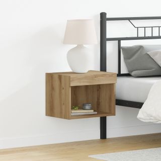 Seinalehtedega kapid LED-valgustitega 2 tk Artisan tamme 40x30x30 cm