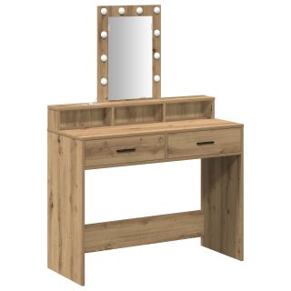 Tualettlaud LED Valgusega Artisan Oak 100x41x140 cm