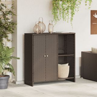 Säilituskapp Pruun 100x36x102 cm Rattast