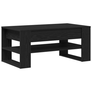 Must Oaken Kohvilaud 102x55x45 cm Tehispuidust