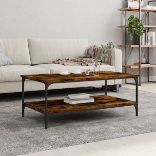 kohvilaud, suitsutatud tamm, 100x55x40 cm, tehispuit