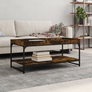 kohvilaud, suitsutatud tamm, 100 x 49 x 45 cm, tehispuit