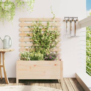 võrega aia taimekast, 79 x 39,5 x 114 cm, männipuit