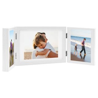 kolm fotoraami, valge, 28x18 cm + 2 x (13x18 cm)