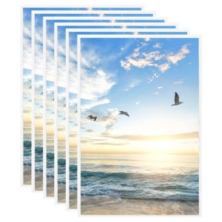 pildiraamikomplekt 5 tk, lauale, valge, 21 x 29,7 cm, MDF