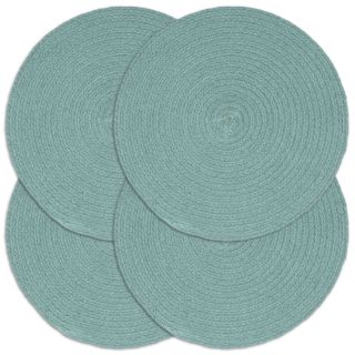 lauamatid 4 tk, roheline, 38 cm, ümmargune, puuvill