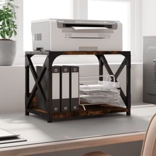 подставка для принтера, 2 уровня, дымчатый дуб 44x26x31,5 см, искусственное дерево