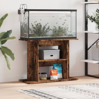 akvaariumi alus, suitsutatud tamm, 80 x 35 x 60 cm, tehispuit