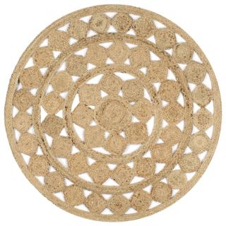käsitsi valmistatud vaip, punutud džuut, 120 cm
