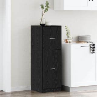 Apothecary Cabinet Must Tamme 40x41x118 cm Töödeldud Puit