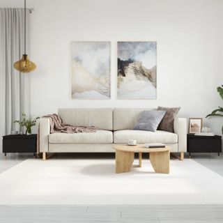 kohvilaud 2 tk, must, 50 x 46 x 35 cm, tehispuit