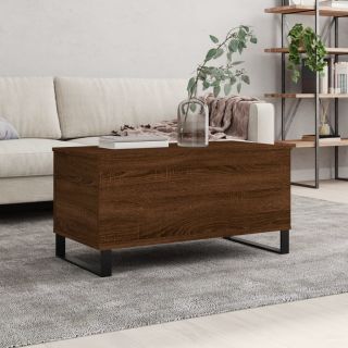журнальный столик, коричневый дуб, 90 x 44,5 x 45 см, искусственное дерево