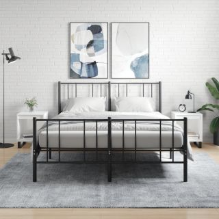 прикроватные тумбочки 2 шт., глянцевые белые, 40 x 35 x 50 см, искусственное дерево