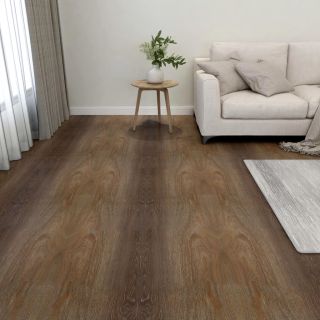 iseliimuvad põrandaplaadid 20 tk, PVC, 1,86 m², pruun