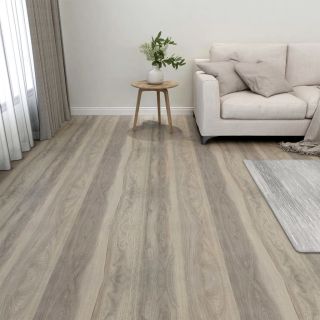 iseliimuvad põrandaplaadid 20 tk, PVC, 1,86 m², hallikaspruun