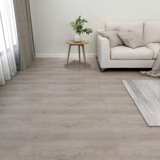 iseliimuvad põrandaplaadid 20 tk, PVC, 1,86 m², hallikaspruun