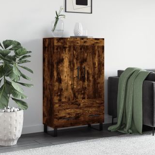 kõrge kapp, suitsutatud tamm, 69,5 x 31 x 115 cm, tehispuit