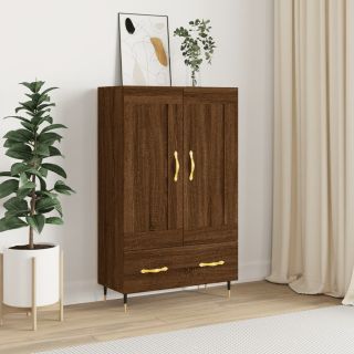 kõrge kapp, pruun tamm, 69,5 x 31 x 115 cm, tehispuit