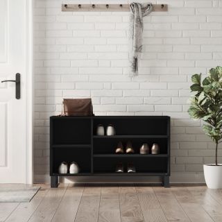 jalatsikapp, must, 102 x 36 x 60 cm, tehispuit