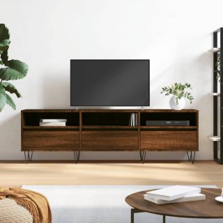 telerikapp, pruun tamm, 150x30x44,5 cm, tehispuit