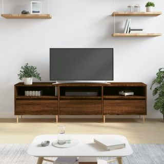 telerikapp, pruun tamm, 150x30x44,5 cm, tehispuit