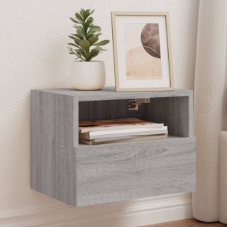 teleri seinakapid 2 tk, hall Sonoma, 40 x 30 x 30 cm, tehispuit